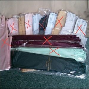 🍁3/$25  1 pair of Above elbow, satin gloves